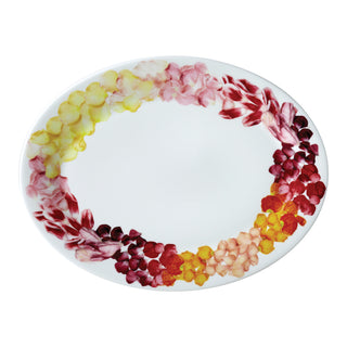 Petals ​14 in. Oval Platter​​​ White Background Photo