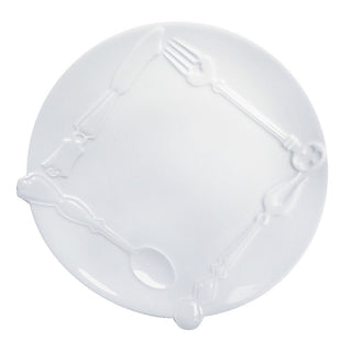 Cutlery 8 in. Salad Plate White Background Photo