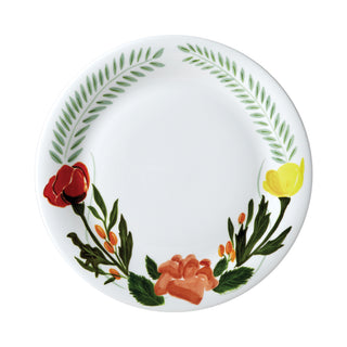 Language of Flowers 10 in. Dinner Plate White Background Photo