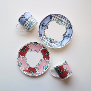 Sophie and Camille mugs and 8"Plates