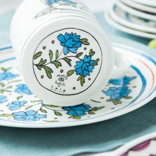 Heritage Bachelor Button Mug Close Up