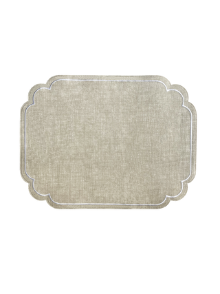 Lane Table Mat - Beige Linen transparent background image