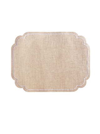 Lane Table Mat - Coral Linen transparent background image