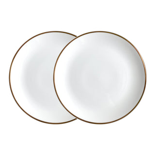 Alex Gold Set of 2 8" Salad / Dessert Plate White Background Photo