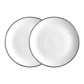 Alex Platinum Set of 2 8" Salad / Dessert Plate White Background Photo