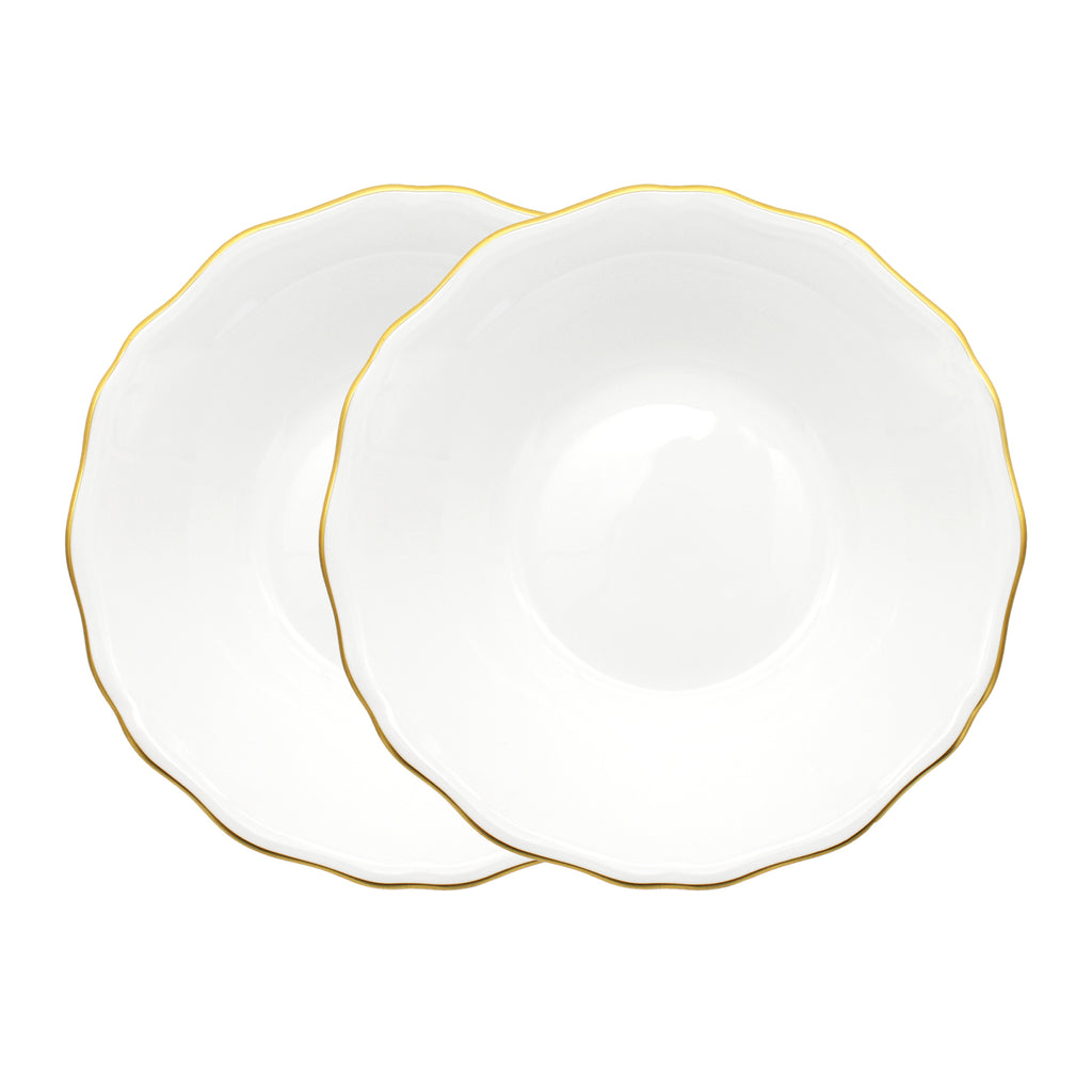 Amelie - Brushed Gold - Set of 2, Soup and Pasta Bowls