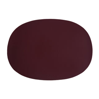 Deco - Set of 2, Oval Placemats - Burgundy