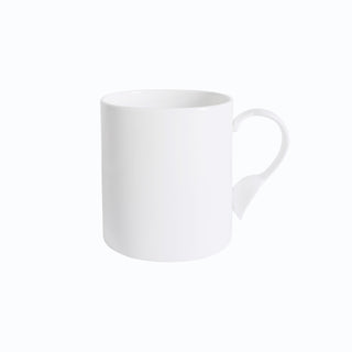 Cutlery Oval Mug with White Handle White Background Photo