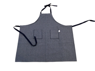 Bib Apron Denim White Background Photo