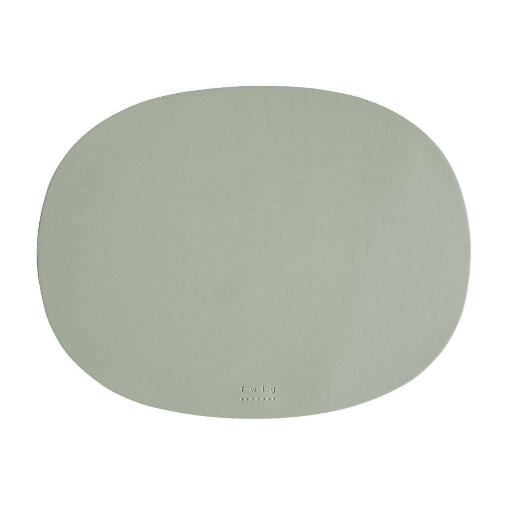 Deco - Set of 2, Oval Placemats - Mint