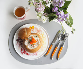 Petals Dinner Plate & Mug Lifestyle Photo