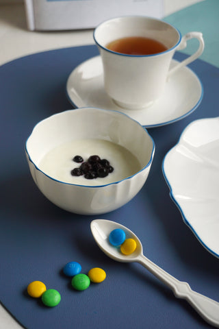 Amelie Royal Blue Lifestyle Photo Fruit Nut and Rice Bowl Focus