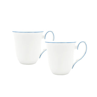 Amelie Royal Blue Set of 2 Mugs White Background Photo