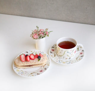 Scandinavian Floral Cup and Saucer Lifestyle Photo
