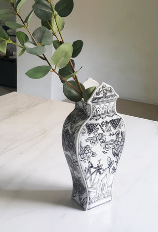 Well Versed Gray Medium Vase Lifestyle Photo