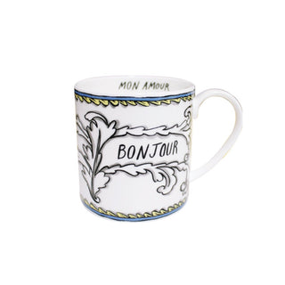 Bonjour Mon Amour Mug White Background Photo