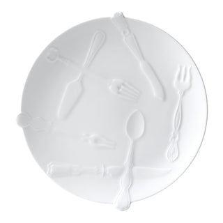 Cutlery 10 in. Dinner Plate White Background Photo