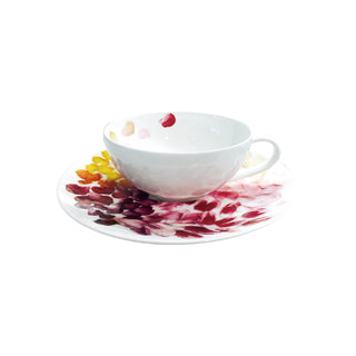 Petals Cup and Saucer White Background Photo