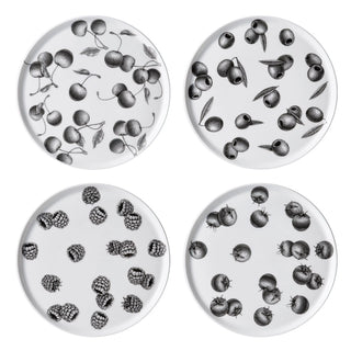 Olive Market Set of 4 8 in. Salad Plates White Background Photo
