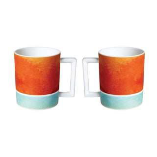 Reve Orange Set of 2 Mugs White Background Photo